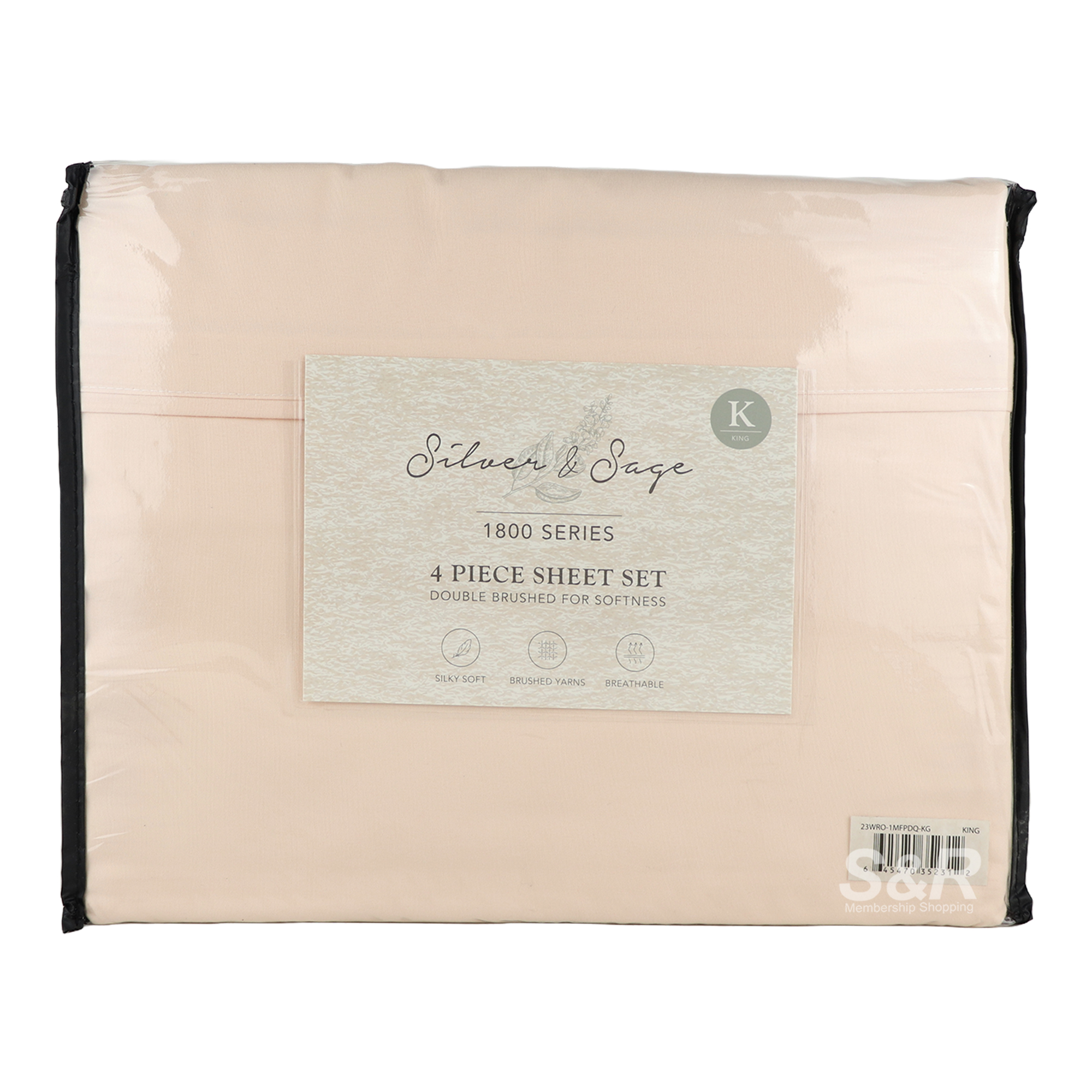 Silver and Sage Microfiber Sheet Set King 4pcs Silver and Sage Microfiber Sheet Set King 4pcs